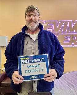 Pictured above is Stephen, a volunteer for over two and a half years from our Apex Home Delivered Meals site. 